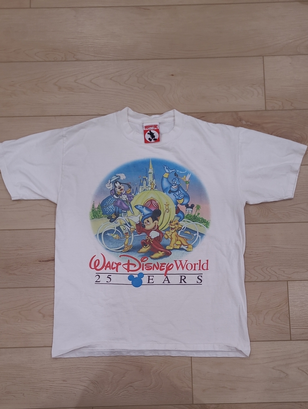 1996 Disney Walt Disney World 25 Years Graphic Tee Made In The USA
